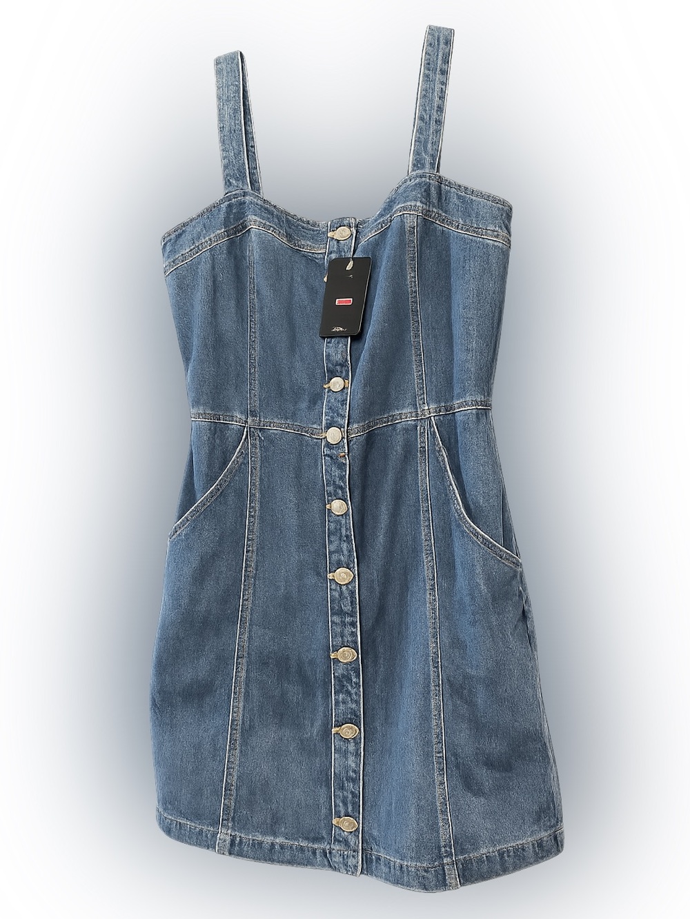 Levi's Slim Fit Denim Dress in Dark Blue